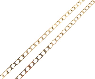 Lot 44 - 9ct gold filed curb-link chain