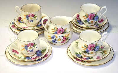 Lot 357 - Royal Albert 'Harvest Bouquet' part tea service