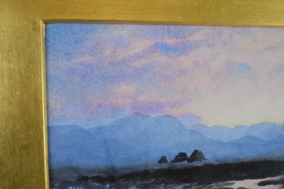Lot 419 - William Percy French (1854-1920) - Watercolour - Irish landscape with peat workings