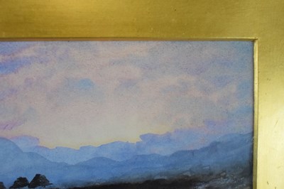 Lot 419 - William Percy French (1854-1920) - Watercolour - Irish landscape with peat workings