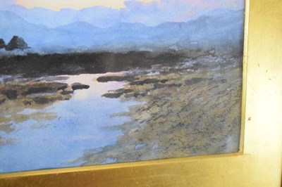 Lot 419 - William Percy French (1854-1920) - Watercolour - Irish landscape with peat workings