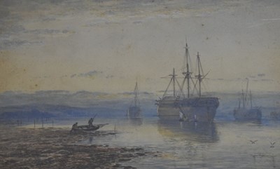 Lot 379 - Attributed to John Syer - Watercolour - Coastal scene