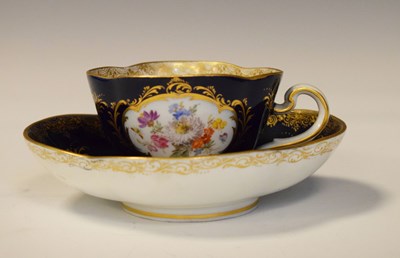 Lot 272 - 19th Century Meissen cabinet cup and saucer