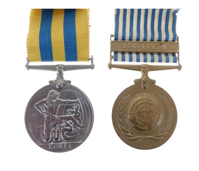 Lot 99 - Queen Elizabeth II Korea Medal, together with a UN Korea Medal