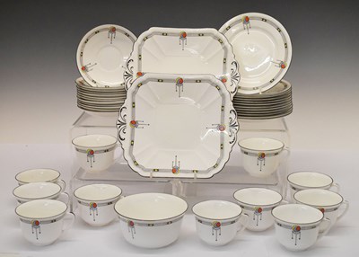 Lot 304 - Shelley 'Vincent' pattern part tea set