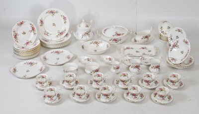 Lot 305 - Extensive Royal Albert 'Moss Rose' pattern dinner service