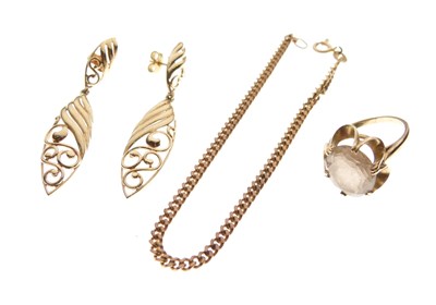 Lot 33 - Small quantity of 9ct gold jewellery