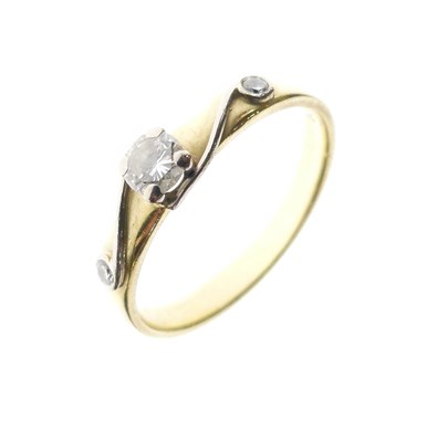 Lot 2 - 18ct gold diamond single-stone ring