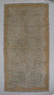 Lot 473 - Indian gilt thread panel