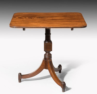 Lot 529 - 19th Century brass-inlaid tripod occasional table