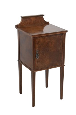 Lot 649 - Edwardian mahogany night cupboard