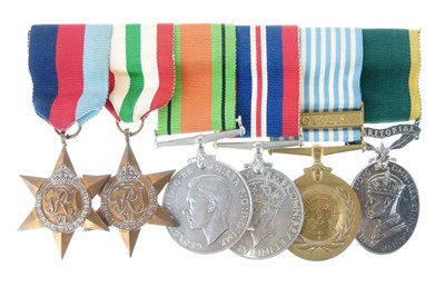 Lot 207 - British medal group to include George VI Territorial Efficiency Medal