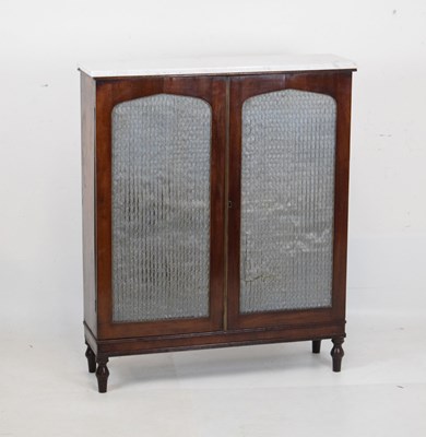 Lot 641 - Marble-top side cabinet