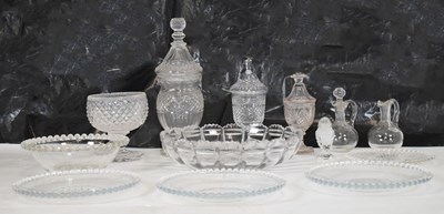 Lot 415 - Collection of early 20th Century cut and moulded glass
