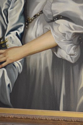 Lot 414 - Manner of Antony Van Dyck - Three-quarter length portrait of The Countess of Bath