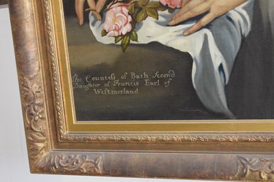 Lot 414 - Manner of Antony Van Dyck - Three-quarter length portrait of The Countess of Bath