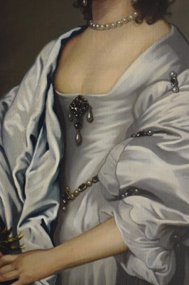 Lot 414 - Manner of Antony Van Dyck - Three-quarter length portrait of The Countess of Bath