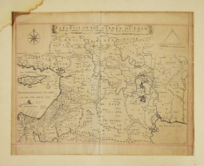 Lot 285 - Moxon (Joseph) 'Paradise, or the Garden of Eden', map of the Middle East