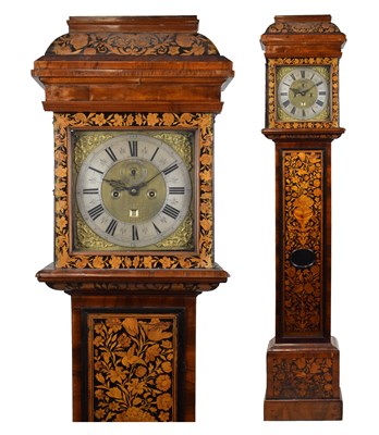 Lot 436 - Fine walnut and marquetry 8-day longcase clock George Murgatroyd, London, circa 1700