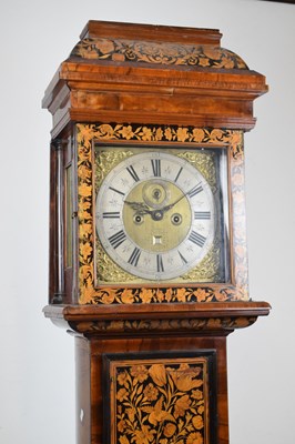 Lot 436 - Fine walnut and marquetry 8-day longcase clock George Murgatroyd, London, circa 1700