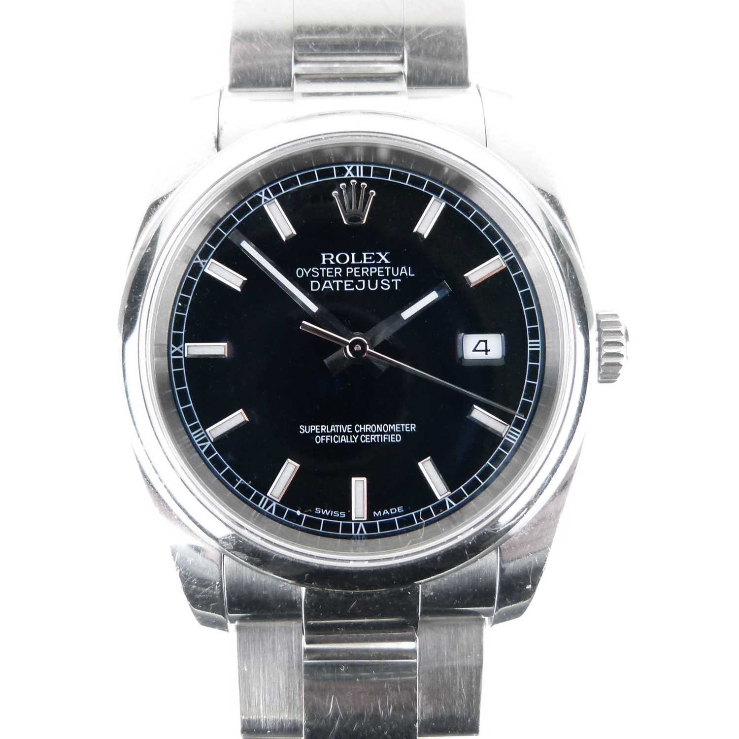 Lot 45 - Rolex - Gentleman's Oyster Perpetual automatic stainless steel wristwatch