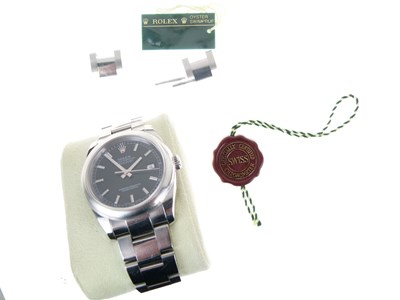 Lot 45 - Rolex - Gentleman's Oyster Perpetual automatic stainless steel wristwatch