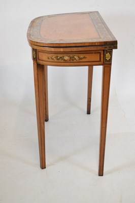 Lot 595 - Rare suite of three early 19th Century painted satinwood tables