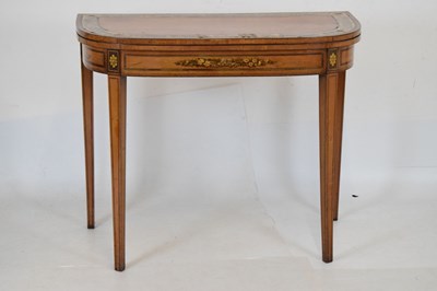 Lot 595 - Rare suite of three early 19th Century painted satinwood tables