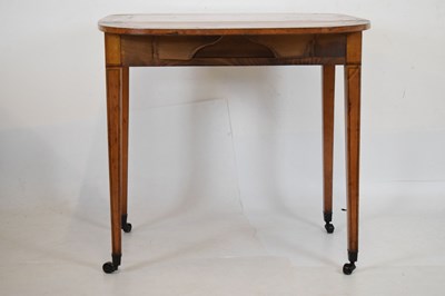 Lot 595 - Rare suite of three early 19th Century painted satinwood tables