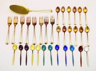 Lot 97 - Quantity of Norwegian enamel cutlery