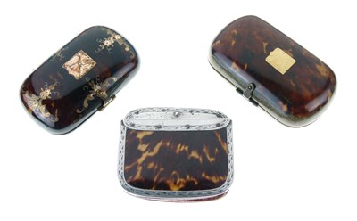 Lot 140 - Three Victorian tortoiseshell purses