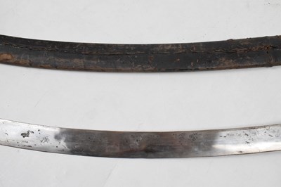 Lot 281 - An Indian sword 'Tulwar', with a single edged curved 30" blade