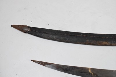 Lot 281 - An Indian sword 'Tulwar', with a single edged curved 30" blade
