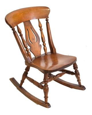 Lot 477 - Late 19th Century child's rocking chair