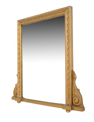 Lot 648 - Gilt overmantel mirror circa 1900