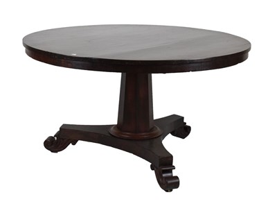 Lot 794 - 19th Century mahogany circular pedestal dining table