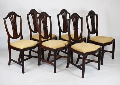 Lot 795 - Set of six mahogany chairs