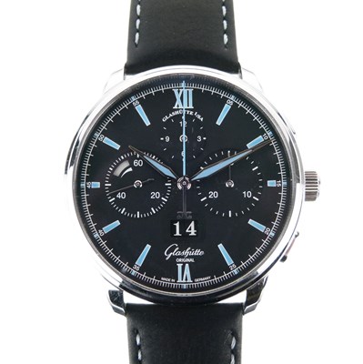 Lot 47 - Glashütte Original – Gentleman’s Senator Chronograph Panorama Date