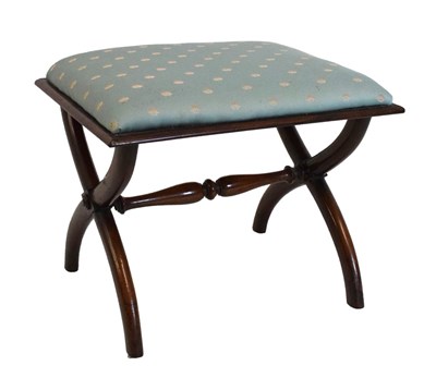 Lot 570 - Victorian X-frame stool