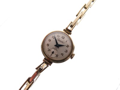 Lot 107 - Everite - Lady's 9ct gold cased cocktail watch