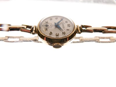 Lot 107 - Everite - Lady's 9ct gold cased cocktail watch