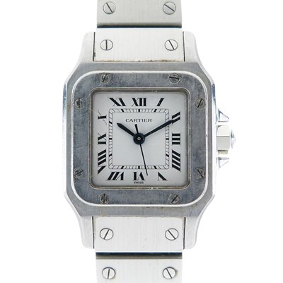 Lot 51 - Cartier - Lady's Santos bracelet watch