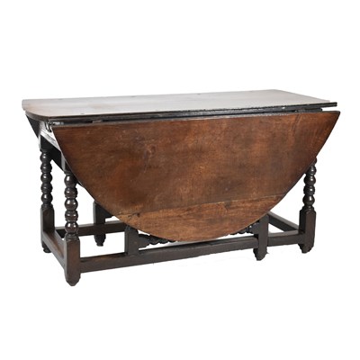 Lot 594 - Oak gateleg table circa 1700
