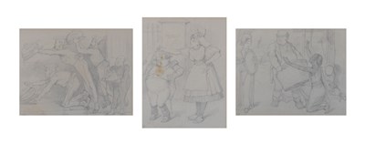 Lot 518 - John Tenniel - Three pencil studies