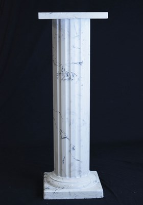 Lot 681 - Faux marble pedestal