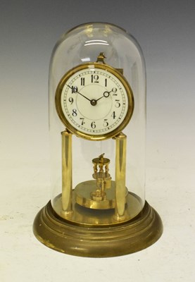 Lot 450 - Anniversary or torsion clock, with dome
