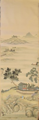 Lot 350 - Fourteen rolls of 20th Century Chinese watercolour wallpaper
