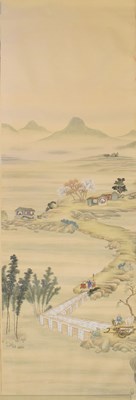 Lot 350 - Fourteen rolls of 20th Century Chinese watercolour wallpaper