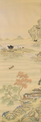 Lot 350 - Fourteen rolls of 20th Century Chinese watercolour wallpaper