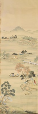Lot 350 - Fourteen rolls of 20th Century Chinese watercolour wallpaper